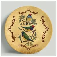 Декоративная тарелка Винтаж. Птицы 1, 20 см