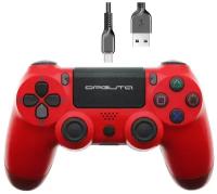 Геймпад Орбита OT-PCG13 Красный игровой проводной для ПК, PS4, шнур USB 1,5м, вибрация