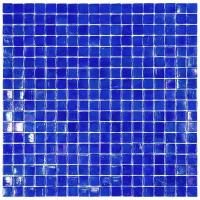 Мозаика одноцветная чип 15 стекло Alma NB-BL571 синий квадрат глянцевый перламутр