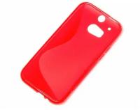 Чехол силиконовый для HTC One 2 M8 S-Line TPU (Красный)