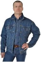 Джинсовая куртка Montana демисезонная, силуэт свободный, карманы, размер 5XL, синий