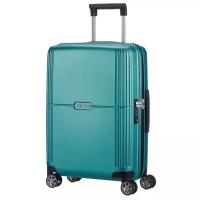 Чемодан Samsonite, поликарбонат, адресная бирка, рифленая поверхность