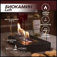 Биокамин WellHome печь камин декоративный, настольный, напольный, с фитилем