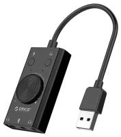 Orico Адаптер USB Звуковая карта Orico SC2-BK (черный)