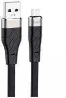 Кабель USB HOCO X53 Angel, USB - MicroUSB, 2.4А, 1 м, черный