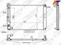 SAT TY0003MCU301 Радиатор TOYOTA HARRIER/HIGHLANDER 05-07/LEXUS 330 3MZ 05-09пластинчатый