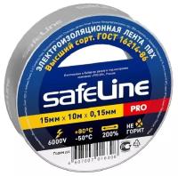 Изолента Safeline 15/10 серо-стальной, 1 шт