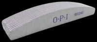 Пилка для ногтей OPI 180/240 полумесяц, 10 шт./ пилки для маникюра и педикюра/Набор для маникюра