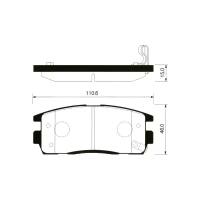 SANGSIN колодки тоpмозные ЗАД CHEVROLET CAPTIVA SP1205