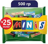 Шоколадные батончики- ассорти Mars Mixed Minis, 500 гр