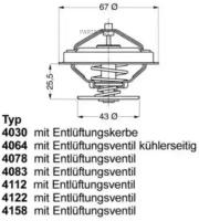 Термостат охлаждающей жидкости Wahler 407887D