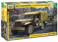 Звезда сборная модель армейский автомобиль Dodge WC-51 3/4, масштаб 1/35