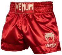 Шорты для тайского бокса Venum Classic Bordeaux/Gold (S)