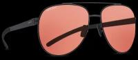 Титановые солнцезащитные очки GRESSO Richard - авиаторы / бордовые
