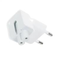 Адаптер-переходник Europlug (Евровилка) для блоков питания Apple MacBook/iPad/iPhone/Mac, белый