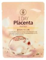 Med B Тканевая маска с экстрактом фитоплаценты антивозрастная - 1 Day placenta mask pack, 27мл