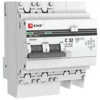 Дифференциальный автомат EKF АД-2 2П 30 мА C 4.5 кА AC электронный 32 А 30 мА