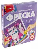 LORI Картина из песка Фреска Кошечка (Кп-052)