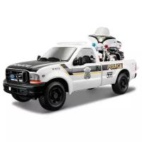 Набор машин Maisto Ford F-350 Pickup Police с мотоциклом (32186)