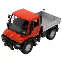 Грузовик Welly Mercedes-Benz Unimog (99951) 1:32, красный/серый