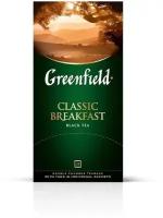 Чай черный Greenfield Classic Breakfast в пакетиках, классический, 50 г