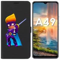 Чехол-книжка Krutoff Eco Book для ITEL A49 Brawl Stars-Амбер де Ла Вега (черный)