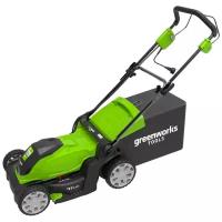 Электрическая газонокосилка Greenworks GLM1241, 1200 Вт, 41 см