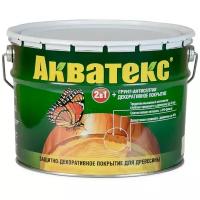 Пропитка АКВАТЕКС Защитно-декоративное текстурное покрытие орех 10 л