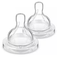 Соска Philips AVENT Classic SCF633/27 3м+, 2 шт. бесцветный