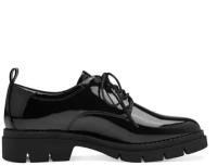 Ботинки на шнурках женские Tamaris, Черный лаковый 36