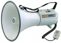 SHOW ER-68S - мегафон 45 Вт, выносной микрофон, сирена, вх. AUX, алюминий