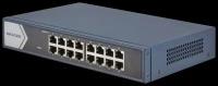 Коммутатор Hikvision DS-3E0516-E(B) 16 Gigabit RJ45 ports, 19-inch Rack-mountable Steel Case Unmanaged Switch