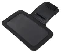Чехол для сотового телефона на руку LuazON, 14x7.5 см, выход для наушников, черный