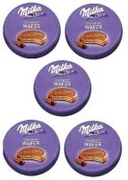 Вафли в шоколаде Milka Choco Wafer / Милка Чоко Вафер 30гр 5 шт (Германия)