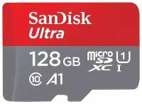 Карта памяти SanDisk microSDXC 128 ГБ Ultra Class 10, UHS-I, U1, A1 (140 Mb/s)