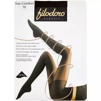 Колготки классические Filodoro classic Top Comfort 70, размер III, mineral (серо-коричневый)