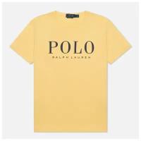 Мужская футболка Polo Ralph Lauren Custom Slim Fit Logo Jersey жёлтый, Размер S