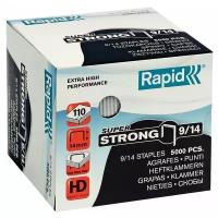 Rapid Скобы для степлера Super Strong №9/14, 5000 штук, 5000 шт., серебристый