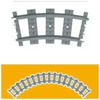 Детали 53400, железная дорога, поворот Track Plastic (RC Trains) Curved 8 штук