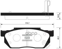 Колодки тормозные передние SP1462 для Honda Civic 1.3-1.6 1987-91 / 1.3 16V 1991-95