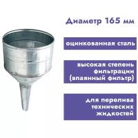 Воронка металлическая прямая большая D165