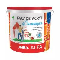 Краска акриловая Alpa Fasade Acryl матовая белый 2 л