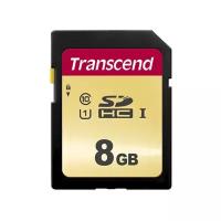Карта памяти Transcend 8GB UHS-I U1 SD card на основе памяти типа MLC