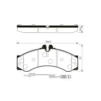 Дисковые тормозные колодки передние SANGSIN BRAKE SP1277 для Mercedes-Benz Sprinter (4 шт.)