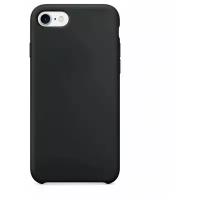Чехол накладка для iPhone 7 с подкладкой из микрофибры / для айфон 7 / черный