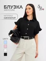 Блуза SELEYA BETTER, размер 54, черный