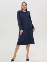 Платье женское/ElenaTex/N E W/ П-172 (трикотажное полотно Твил: полиэстер 98%; эластан 2%,) /60/темно-синяя