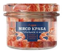 Мясо краба Путина камчатского в желе 200 г, Россия