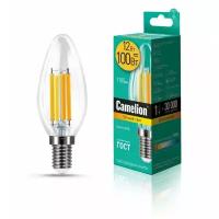 Эл. лампа светодиодная LED 12-C35-FL/830/E14 (12Вт=100Вт 1105Lm 220В) Camelion