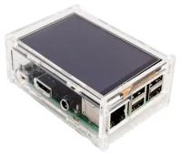 Корпус ACD RA147 Корпус ACD Acrylic Case w/ 3.5 inch LCD hole for Raspberry Pi 3 B